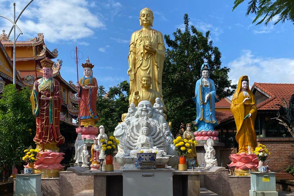Linh Ung Pagoda with the Lady Buddha statue in Da Nang Vietnam
