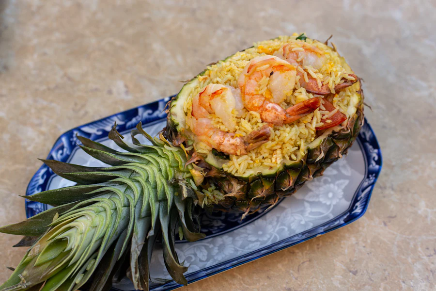 Khao Pad – Thai fried rice with vegetables and egg