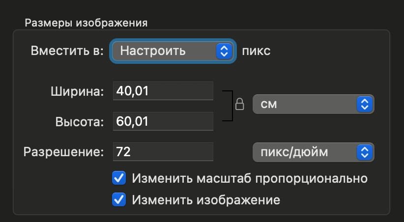 Настройки размера фото — уменьшение веса изображения для загрузки в анкету e-Visa во Вьетнам