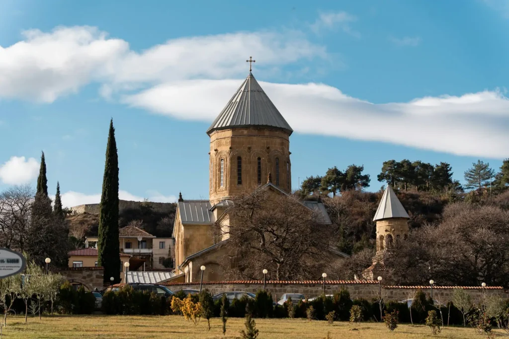 Samtavro Monastery and its garden in Mtskheta